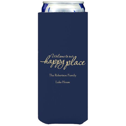 Welcome to Our Happy Place Collapsible Slim Huggers